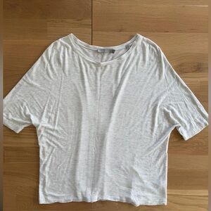 Vince Light Gray Short-Sleeve Crewneck Tee